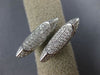 ESTATE LARGE .68CT DIAMOND 18KT WHITE GOLD 3D CLASSIC DOUBLE CANOE FUN LOVE RING