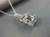 ESTATE .40CTW DIAMOND 14KT WHITE GOLD SEMI MOUNT PENDANT 11MM X 23MM #18395