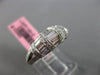ESTATE 1CT DIAMOND 18KT WHITE GOLD 3D FILIGREE MILGRAIN WEDDING ANNIVERSARY RING