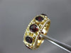 ESTATE LARGE 2CT AAA GARNET 14KT YELLOW GOLD FILIGREE ANNIVERSARY RING #26309