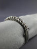 ESTATE .33CT DIAMOND 14K WHITE GOLD 11 STONE ANNIVERSARY WEDDING RING BAND 23997