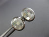 ESTATE 14KT WHITE GOLD 3D CALSSIC MOTHER OF PEARL CEHCKERED OVAL CUFF LINKS