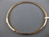 ESTATE .58CT ROUND DIAMOND 18KT ROSE GOLD CLASSIC SEMI ETERNITY BANGLE BRACELET