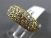 ANTIQUE WIDE 2.0CT DIAMOND 14K YELLOW GOLD PAVE MULTI ROW ANNIVERSARY RING #3544