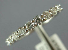 .50CT DIAMOND 18KT WHITE GOLD ROUND SEMI ETERNITY SHARE PRONG ANNIVERSARY RING