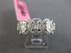 ESTATE LARGE 1.96CT DIAMOND 18KT WHITE GOLD 3D ETERNITY WEDDING ANNIVERSARY RING