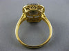 LARGE 3.30CT WHITE & CHOCOLATE FANCY DIAMOND & SMOKY TOPAZ 14K 2 TONE GOLD RING