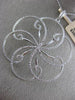 ESTATE LARGE .92CT DIAMOND 14KT WHITE GOLD OPEN FILIGREE FLOWER FLOATING PENDANT