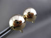 ESTATE LARGE 14KT YELLOW GOLD 3 DIMENSIONAL CIRCULAR SCREW BACK EARRINGS #23756