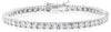ESTATE 1.85CT ROUND DIAMOND 14K WHITE GOLD 3D FOUR PRONG CLASSIC TENNIS BRACELET
