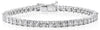 ESTATE 2.83CT DIAMOND 14K WHITE GOLD 3D ROUND FOUR PRONG CLASSIC TENNIS BRACELET