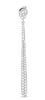 ESTATE 0.87CT DIAMOND 14KT WHITE GOLD 3D DOUBLE BAR ELONGATED HANGING EARRINGS