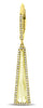 2.24CT DIAMOND & CITRINE 14KT YELLOW GOLD TRIANGULAR LEVERBACK HANGING EARRINGS