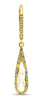 1.8CT DIAMOND & AAA CITRINE 14K YELLOW GOLD TEAR DROP LEVERBACK HANGING EARRINGS