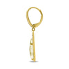 1.8CT DIAMOND & AAA CITRINE 14K YELLOW GOLD TEAR DROP LEVERBACK HANGING EARRINGS