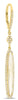 2.85CT DIAMOND & AAA CITRINE 14KT WHITE GOLD 3D OVAL ELONGATED HANGING EARRINGS