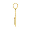 4.8CT DIAMOND & AAA CITRINE 14K YELLOW GOLD TEAR DROP LEVERBACK HANGING EARRINGS