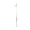 2.28CT DIAMOND & AAA BLACK ONYX 14K WHITE GOLD SQUARE ELONGATED HANGING EARRINGS