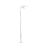 ESTATE .45CT DIAMOND 14KT WHITE GOLD ROUND TEAR DROP ELONGATED HANGING EARRINGS