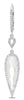 4.67CT DIAMOND & AAA TOPAZ 14KT WHITE GOLD TEAR DROP LEVERBACK HANGING EARRINGS