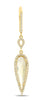 3.81CT DIAMOND & CITRINE 14KT YELLOW GOLD TEAR DROP LEVERBACK HANGING EARRINGS