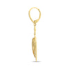 3.81CT DIAMOND & CITRINE 14KT YELLOW GOLD TEAR DROP LEVERBACK HANGING EARRINGS