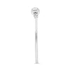 ESTATE LARGE .31CT DIAMOND 14KT WHITE GOLD 3D CLASSIC HOOP HANGING EARRINGS
