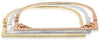 LARGE 2.25CT DIAMOND 18KT TRI COLOR GOLD MULTI BAR STACKABLE FUN BANGLE BRACELET