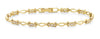 .33CT DIAMOND 18KT YELLOW GOLD PAST PRESENT FUTURE INFINITY LOVE TENNIS BRACELET