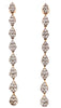 LARGE 1.80CT DIAMOND 18KT WHITE GOLD JOURNEY TEAR DROP HANGING DANGLING EARRINGS