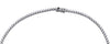 ESTATE 6.72CT DIAMOND 18K WHITE GOLD 3D CLASSIC 3 PRONG ETERNITY TENNIS NECKLACE