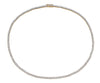 ESTATE 10.43 DIAMOND 18KT YELLOW GOLD 3D CLASSIC ETERNITY TENNIS NECKLACE