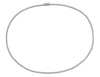 ESTATE 6.09CT DIAMOND 18KT WHITE GOLD 3D CLASSIC ETERNITY TENNIS NECKLACE