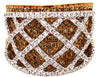 ESTATE WIDE 2.55CT DIAMOND 18KT 2 TONE GOLD 3D CRISS CROSS FUN ANNIVERSARY RING