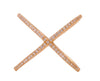 ESTATE .15CT DIAMOND 18KT ROSE GOLD 3D CLASSIC CRISS CROSS X LOVE FUN RING