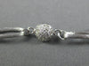 ESTATE .60CT DIAMOND 14KT WHITE GOLD DIAMOND BY THE YARD MULTI LINK FUN NECKLACE
