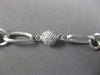 ESTATE .60CT DIAMOND 14KT WHITE GOLD DIAMOND BY THE YARD MULTI LINK FUN NECKLACE