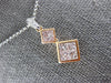.93CT WHITE & PINK DIAMOND 18KT WHITE & ROSE GOLD BY THE YARD JOURNEY NECKLACE