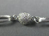 ESTATE .60CT DIAMOND 14KT WHITE GOLD DIAMOND BY THE YARD MULTI LINK FUN NECKLACE