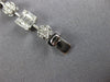 4.20CT DIAMOND 18KT WHITE GOLD CLUSTER INVISIBLE SQUARE & ROUND TENNIS BRACELET
