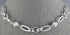 ESTATE .60CT DIAMOND 14KT WHITE GOLD DIAMOND BY THE YARD MULTI LINK FUN NECKLACE
