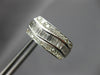 ESTATE WIDE 1CT DIAMOND 18KT WHITE GOLD ROUND & BAGUETTE SWIRL CLIP ON EARRINGS