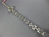 4.20CT DIAMOND 18KT WHITE GOLD CLUSTER INVISIBLE SQUARE & ROUND TENNIS BRACELET