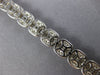 WIDE 4.81CT DIAMOND 18KT WHITE GOLD 3D ROUND DOUBLE HALO SQUARE TENNIS BRACELET