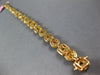 WIDE 9.73CT WHITE & CANARY DIAMOND 18KT YELLOW GOLD MULTI SHAPE TENNIS BRACELET