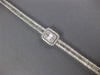 ESTATE LARGE 6.70CT DIAMOND 18KT WHITE GOLD 3D INVISIBLE SQUARE TENNIS BRACELET