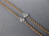 .74CT WHITE & PINK DIAMOND 18KT WHITE & ROSE GOLD PRINCESS & ROUND LOVE NECKLACE