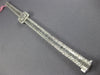 ESTATE LARGE 6.70CT DIAMOND 18KT WHITE GOLD 3D INVISIBLE SQUARE TENNIS BRACELET