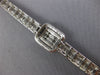 ESTATE LARGE 6.70CT DIAMOND 18KT WHITE GOLD 3D INVISIBLE SQUARE TENNIS BRACELET