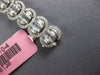 ESTATE LARGE 5.99CT DIAMOND 18KT WHITE GOLD 3D INVISIBLE OVAL TENNIS BRACELET
